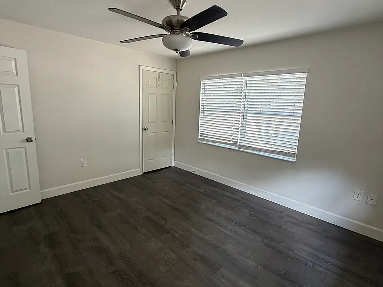 Bedroom 2, hardwood floors