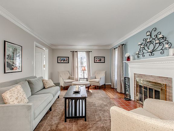 Large fireplace living room