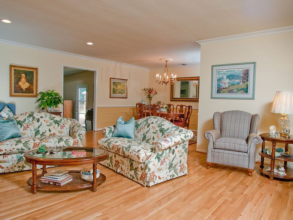 Living room with hardwood flooring