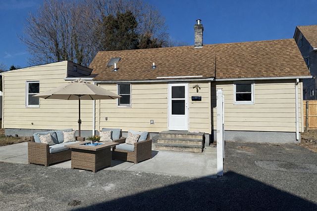 front of cottage