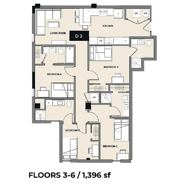Floor plan D3