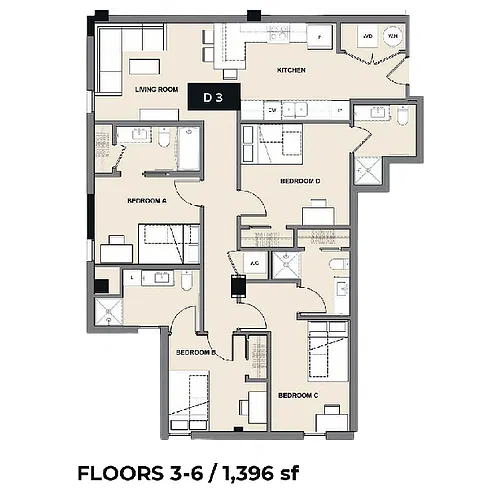 Floor plan D3