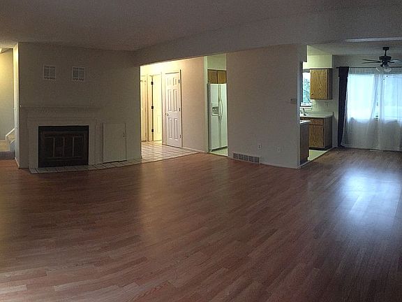 Open living room and dining 