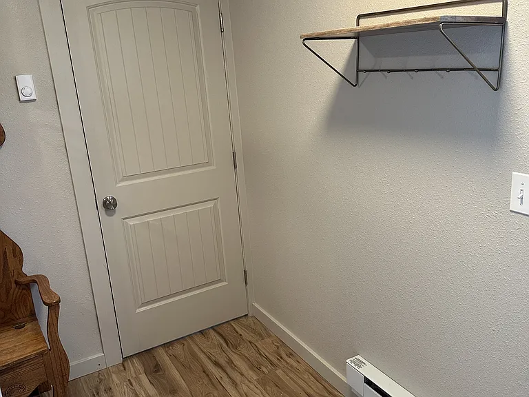 Front door closed.