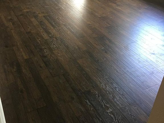 New living room floor