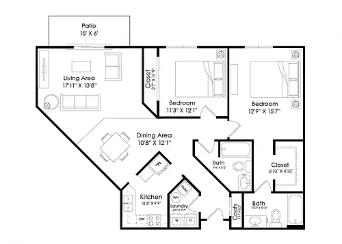 Floor plan B3R