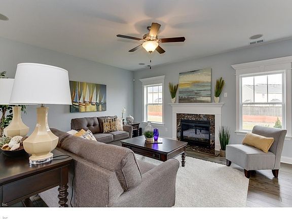 Great Room. Photo shown similar to home being built