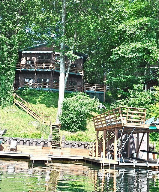 Brick A-Frame Lakefront Home