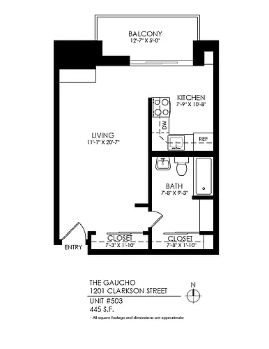 Floor plan Studio