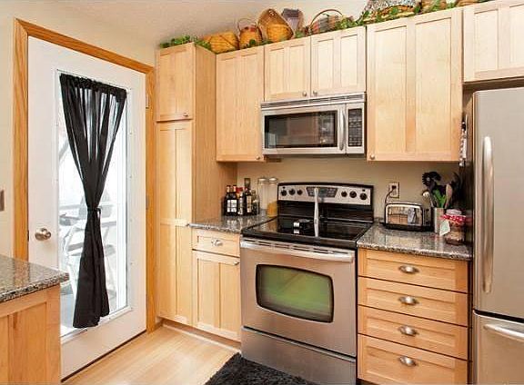 Kitchen with Door to Private Patio
