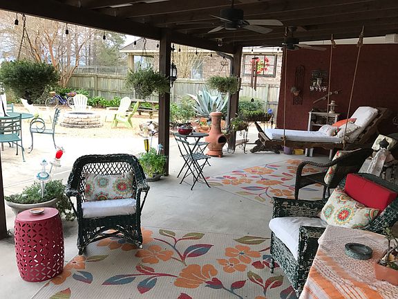 back porch and fire pit