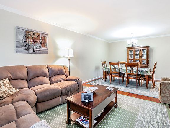 Living room facing dining area
