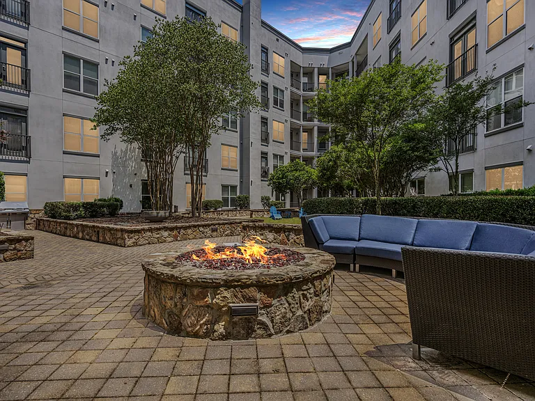 Gather around the outdoor firepit for cozy evenings and conversation