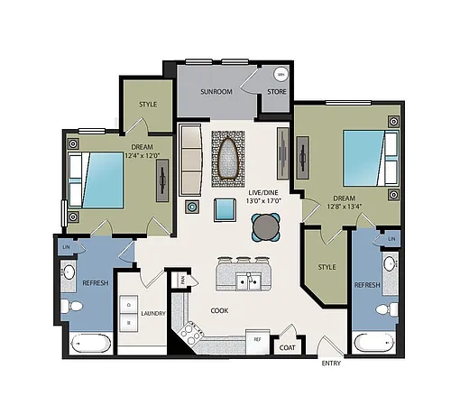 Floor plan B2S