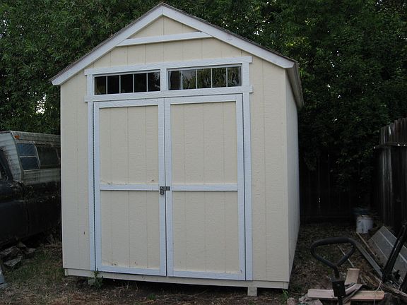 Large detached storage shed