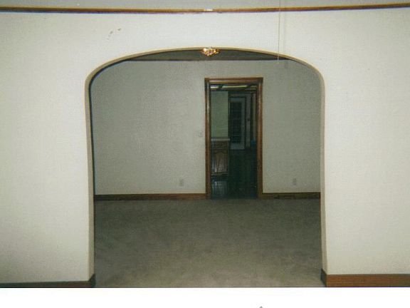 Archway from living room into Dining Room