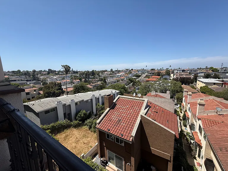 High above everyone with a peak-a -boo view of the ocean.