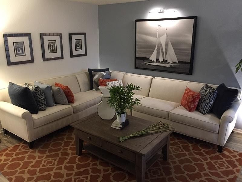 If you have a large sectional, this apartment is perfect for