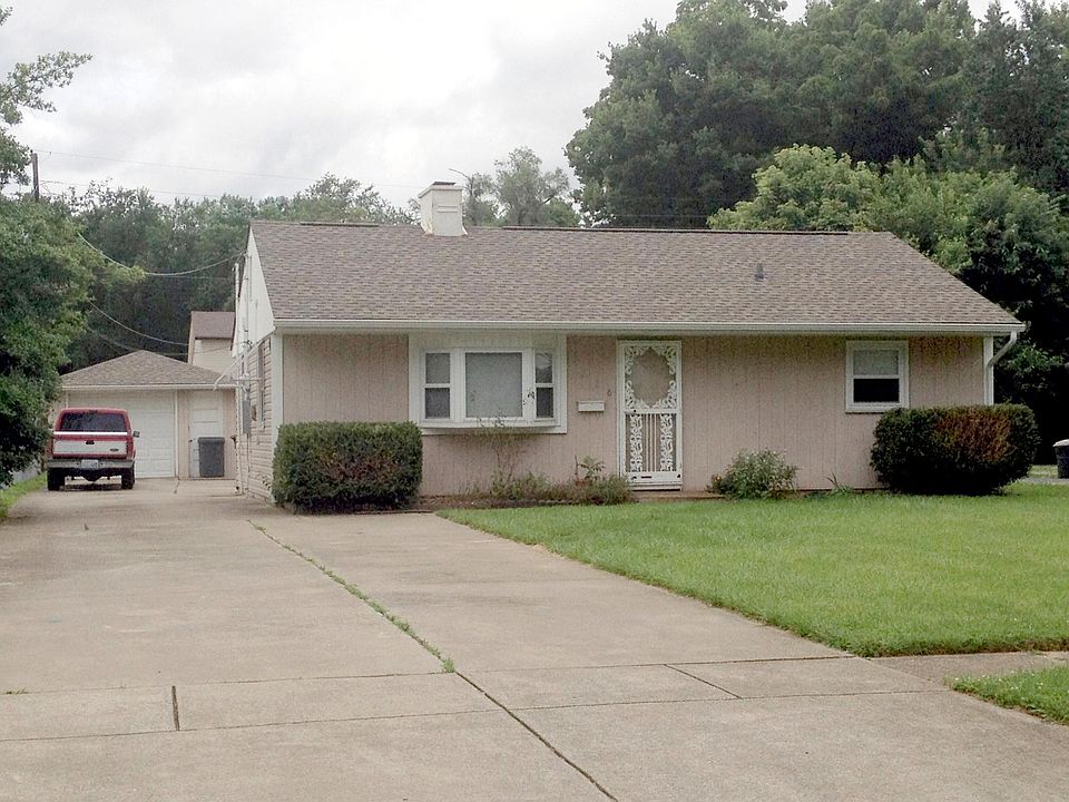 Front, double driveway, garage not included in rental.