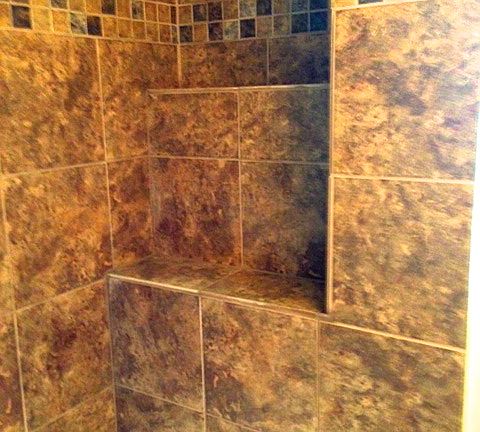 Custom tile shower