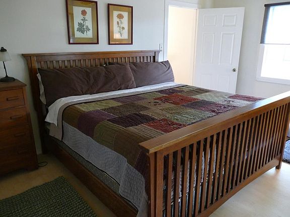 East-facing master has 2 windows