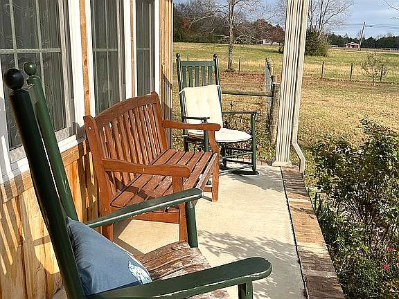 front porch furniture stays.