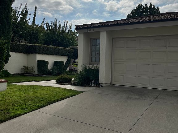 Driveway and garage door