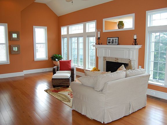 Pine Plank Flooring, Plantation Shutters, Tray Ceiling, Recessed Lighting.