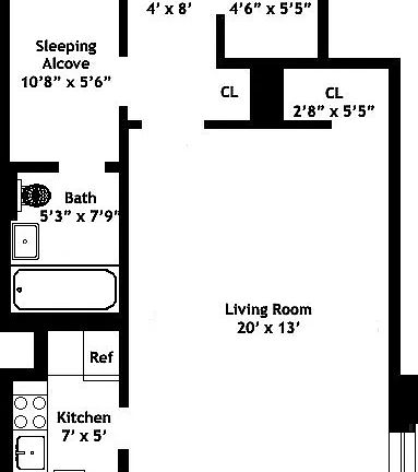 2nd image of 350 W 57th St APT 16H