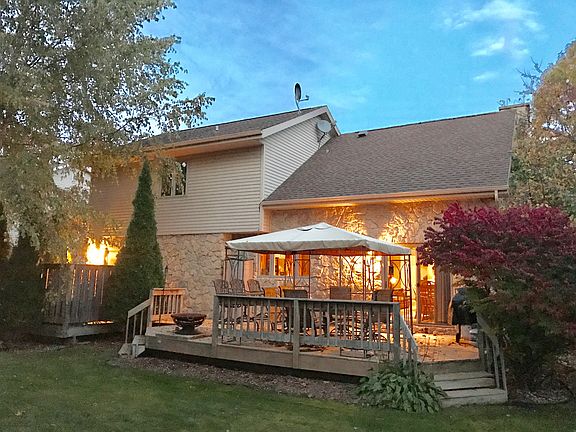 Backyard facing west/sunset 