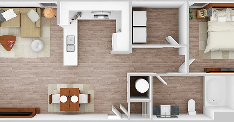 1 Bedroom | 1 Bath | 898 SF 1 Bedroom | 1 Bath | 898 SF