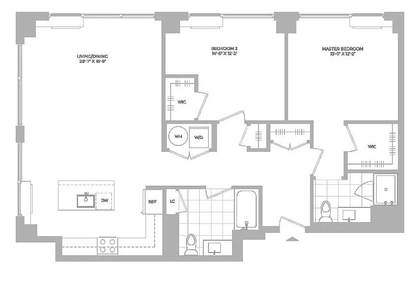 Floor plan B7 -2X2