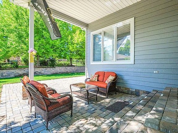 Covered paver patio