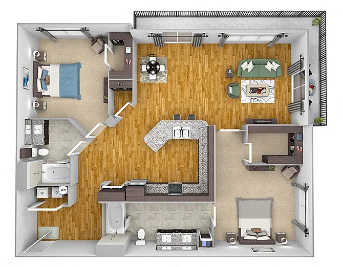 Floor plan B8