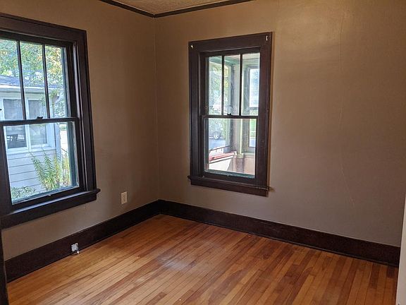 Front bedroom. Larger closet in here but no door to the closet. Faces the porch and neighbor's house.