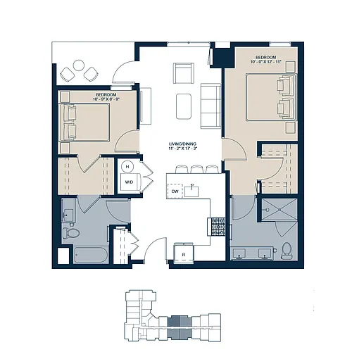 Floor plan B1