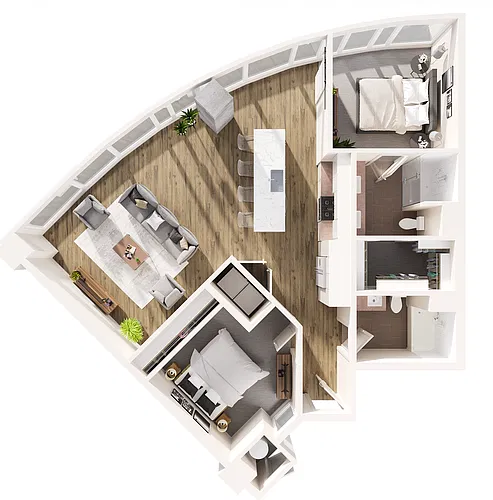 Floor plan Two Bedroom