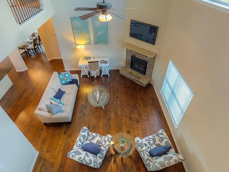 Great Room ( Actual House has floor stain)
