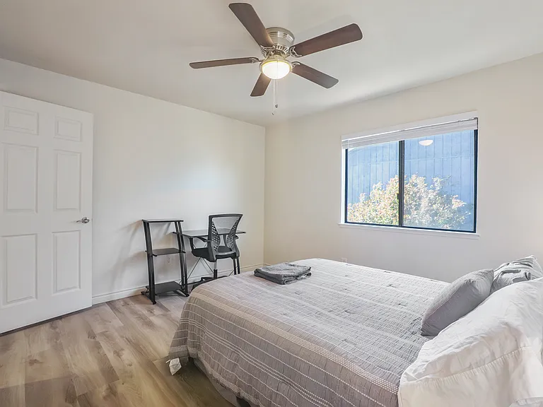 Bedroom #3 with queen bed and work station