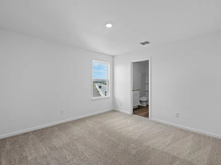 Upstairs bedroom with its own bathroom.