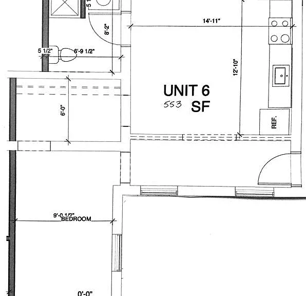 Unit #6 Floor Plan