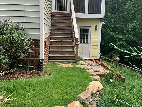 Back porch with studio below