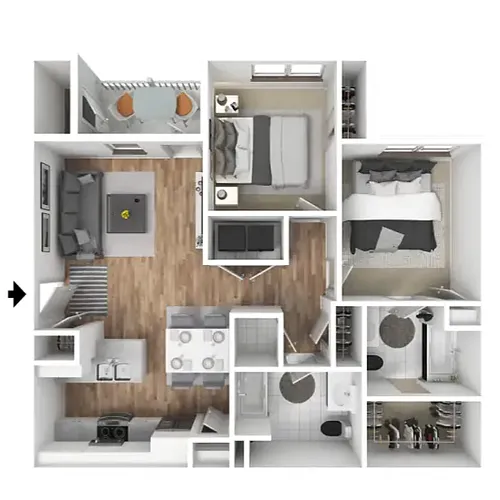 Floor plan 2 X 2