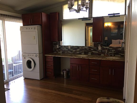 master double sinks with shower/toilet to the right