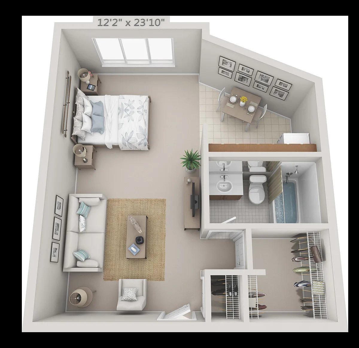 Floor plan Whitney studio