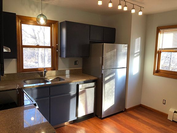 Natural light in kitchen & living area