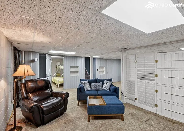 Basement rec room