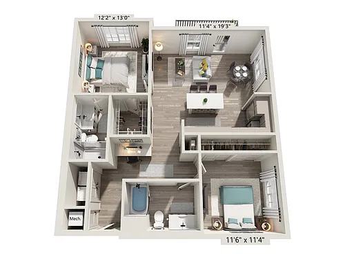 Floor plan B2