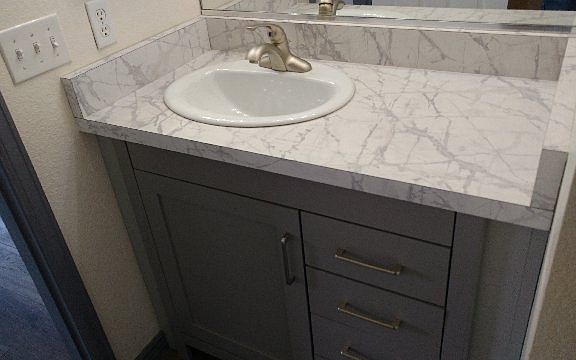 new vanities, counter tops 