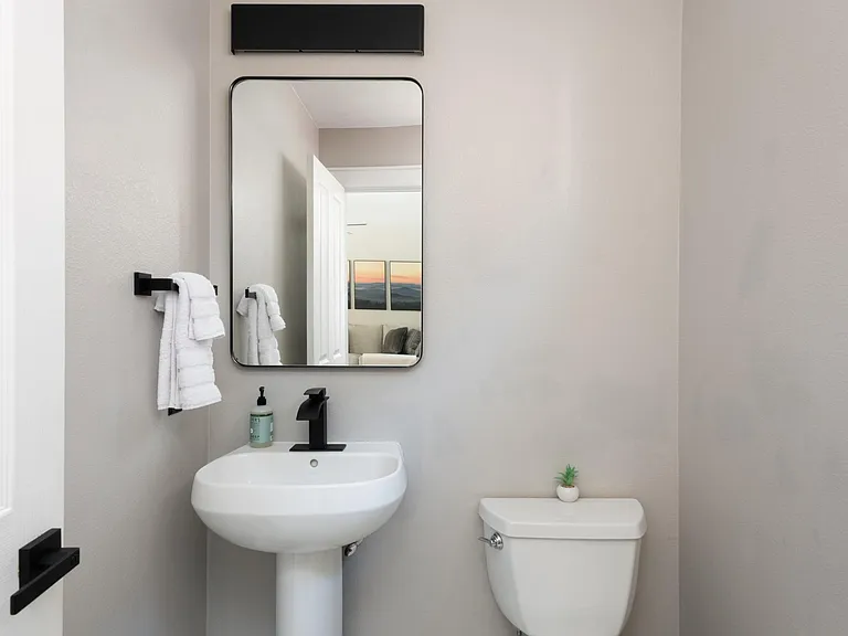 Living room main floor bathroom